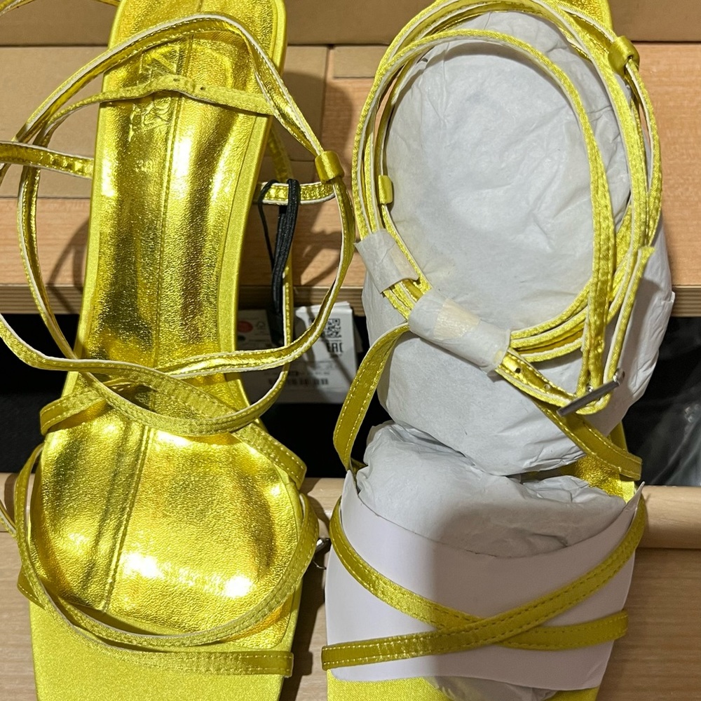 Satin sandals